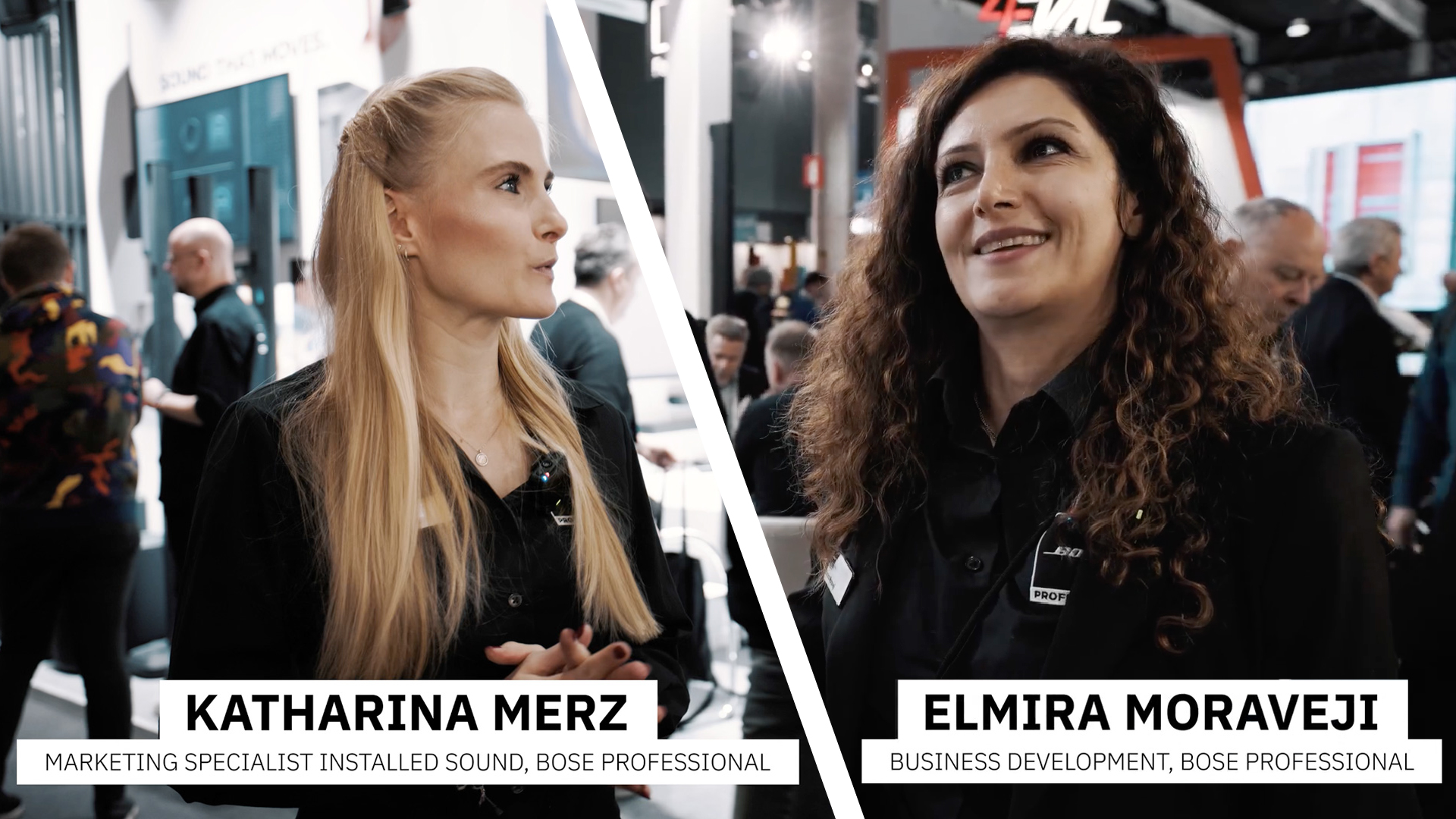 Im Interview mit Katharina Merz und Elmira Moraveji,<br> Bose Professional