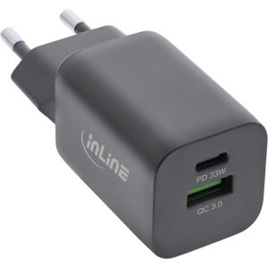 USB Netzteil/Ladegerät 33W sw