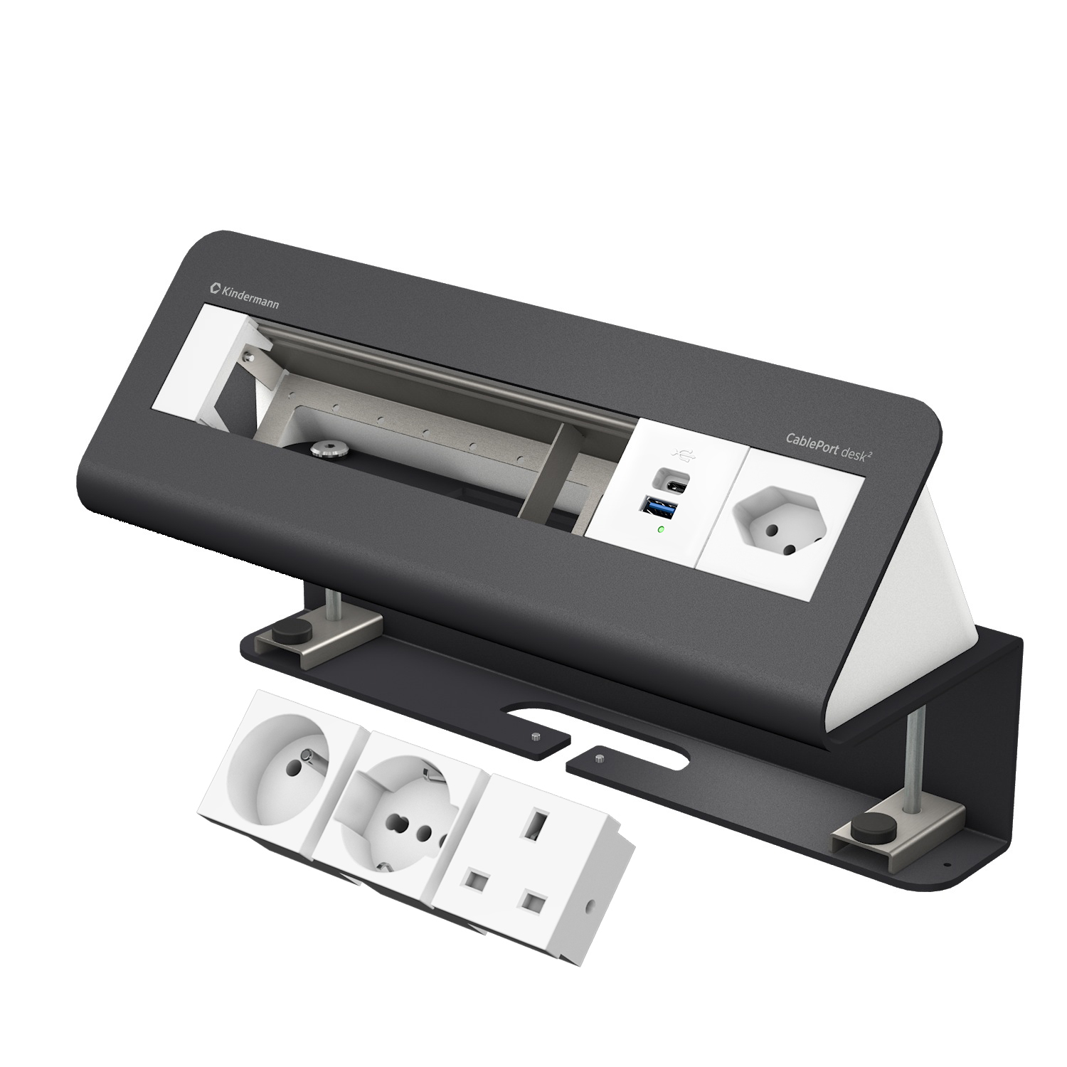 CP desk² 6-fold 1xStr/USB INT
