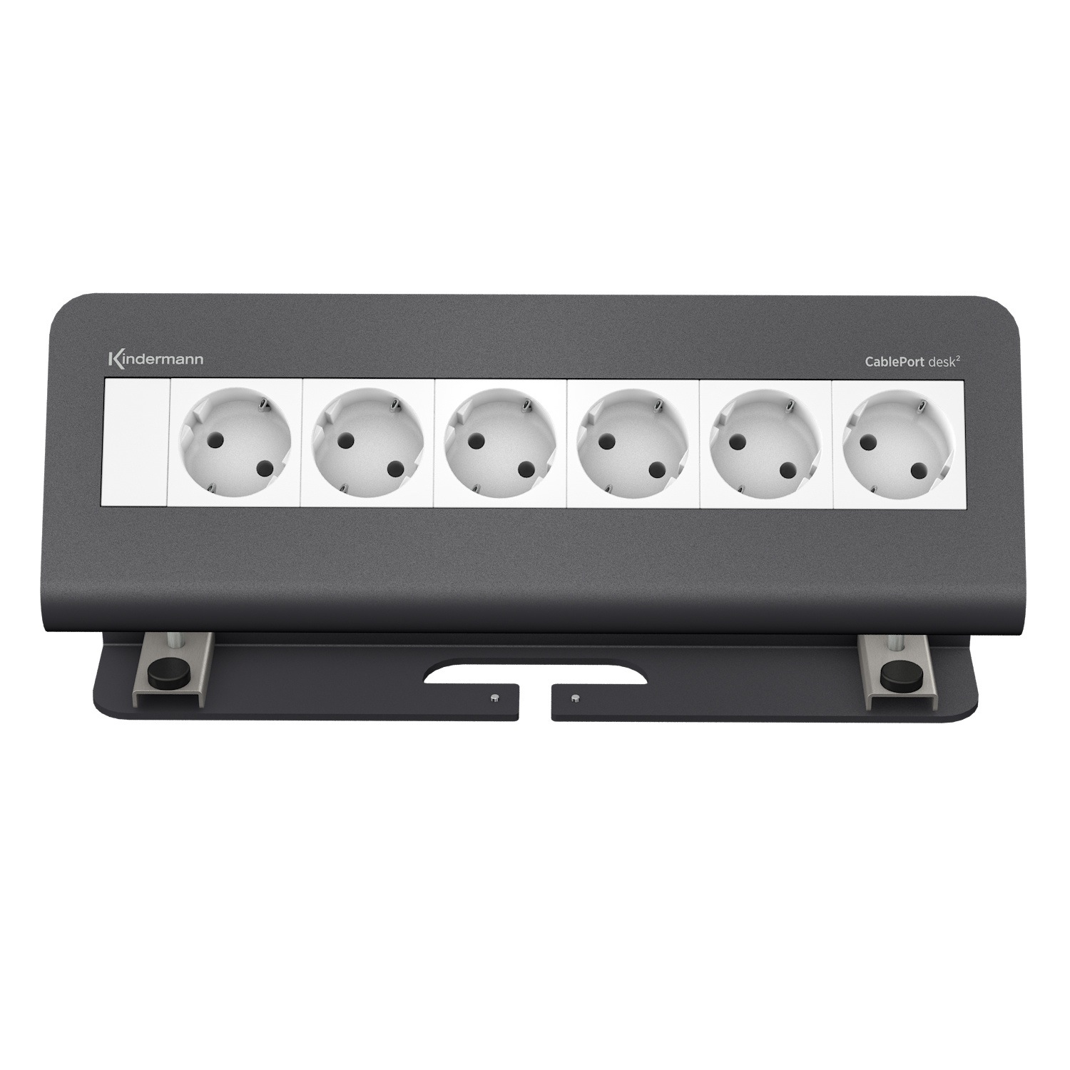 Cableport desk² 6-way 6 x power