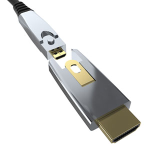 HDMI A/D adapter for AOC cable, straight
