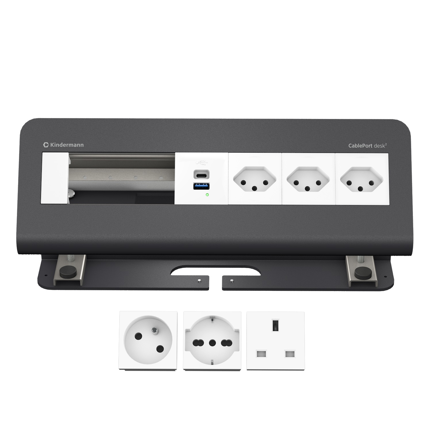 CP desk² 6-fach 3xStr/USB INT