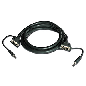 VGA/Audio-Kabel HD15 +Klinke 15m