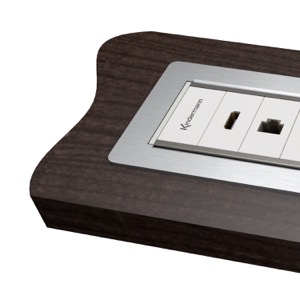 CablePort frame 4-fach - Alu eloxiert