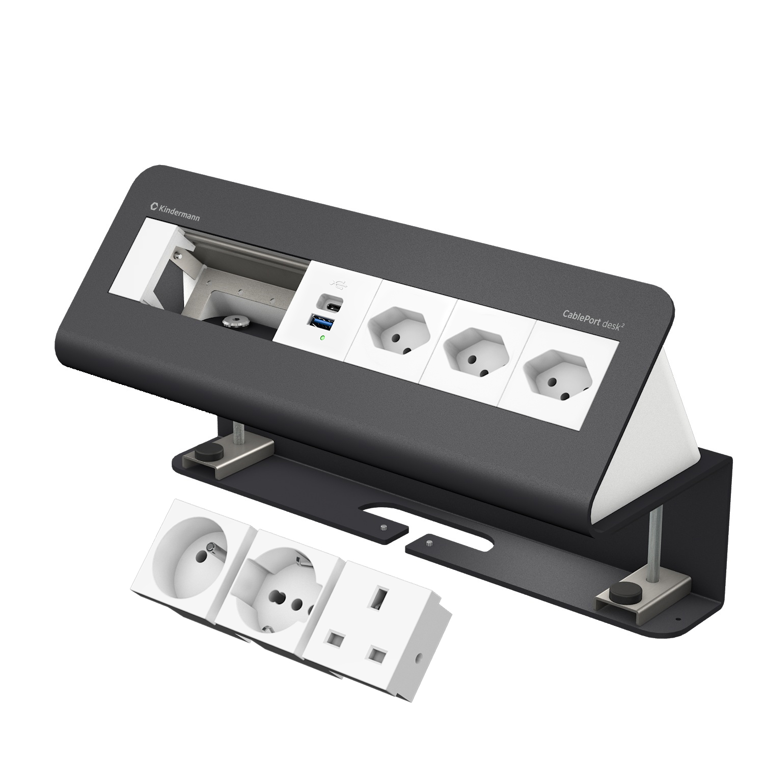 CP desk² 6-fold 3xStr/USB INT