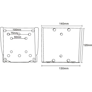 Display wall mount VESA100