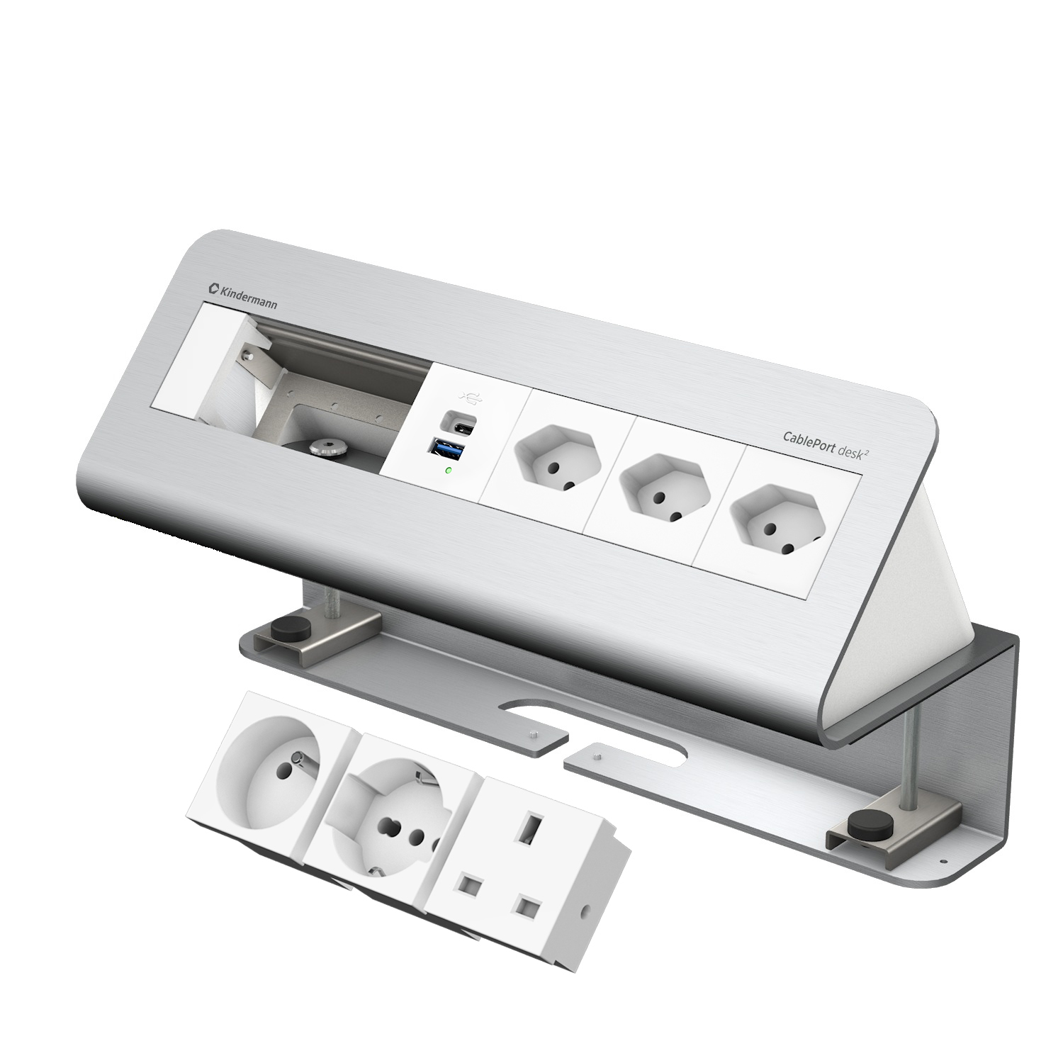 CP desk² 6-fold 3xStr/USB INT