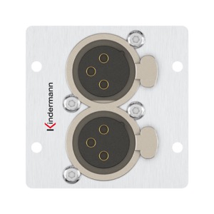 Konnect 50 alu - XLR 3-polig - 2-fach